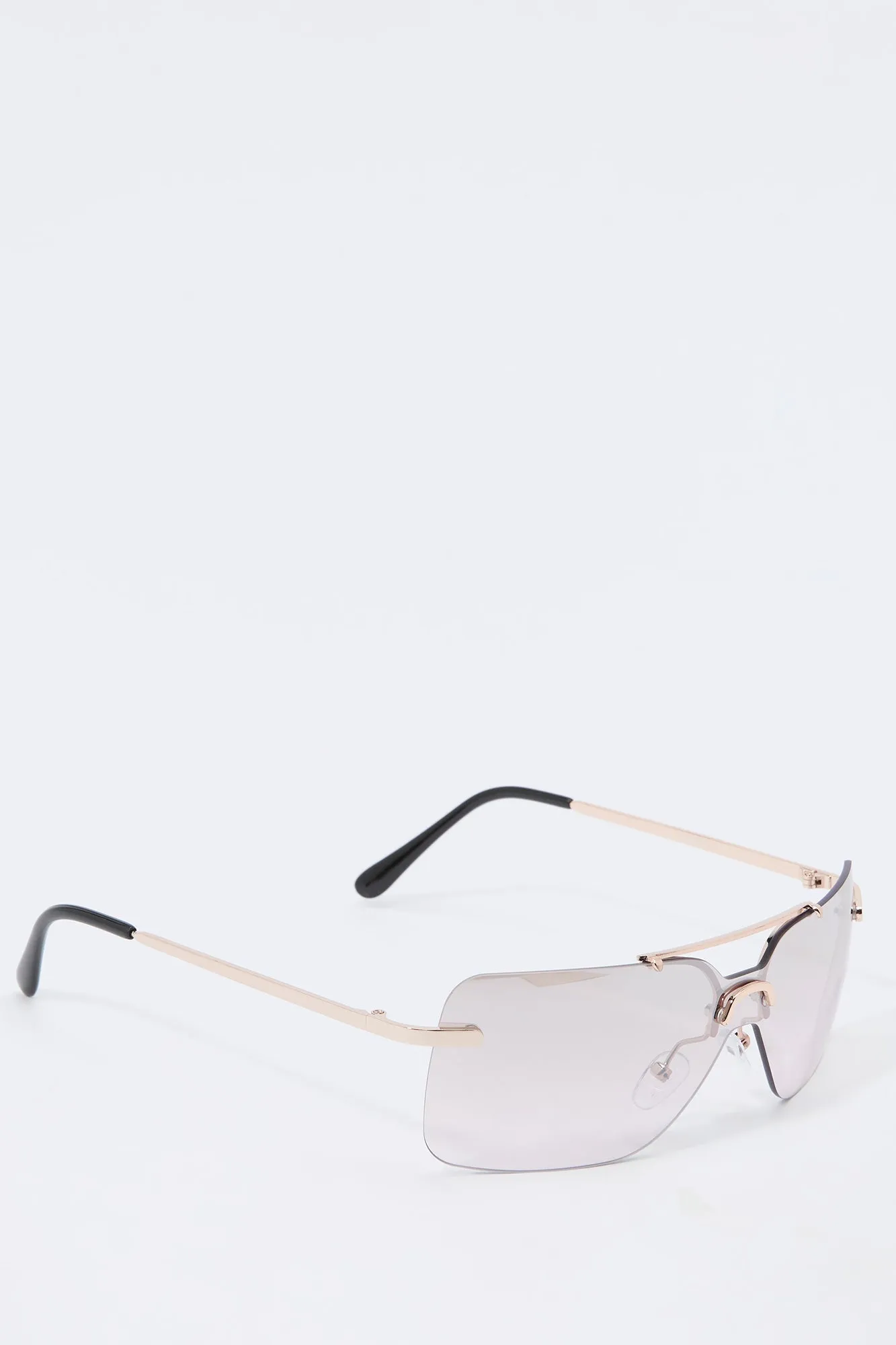 Rimless Rectangle Sunglasses sold by Urban Planet product image thumbnail 5