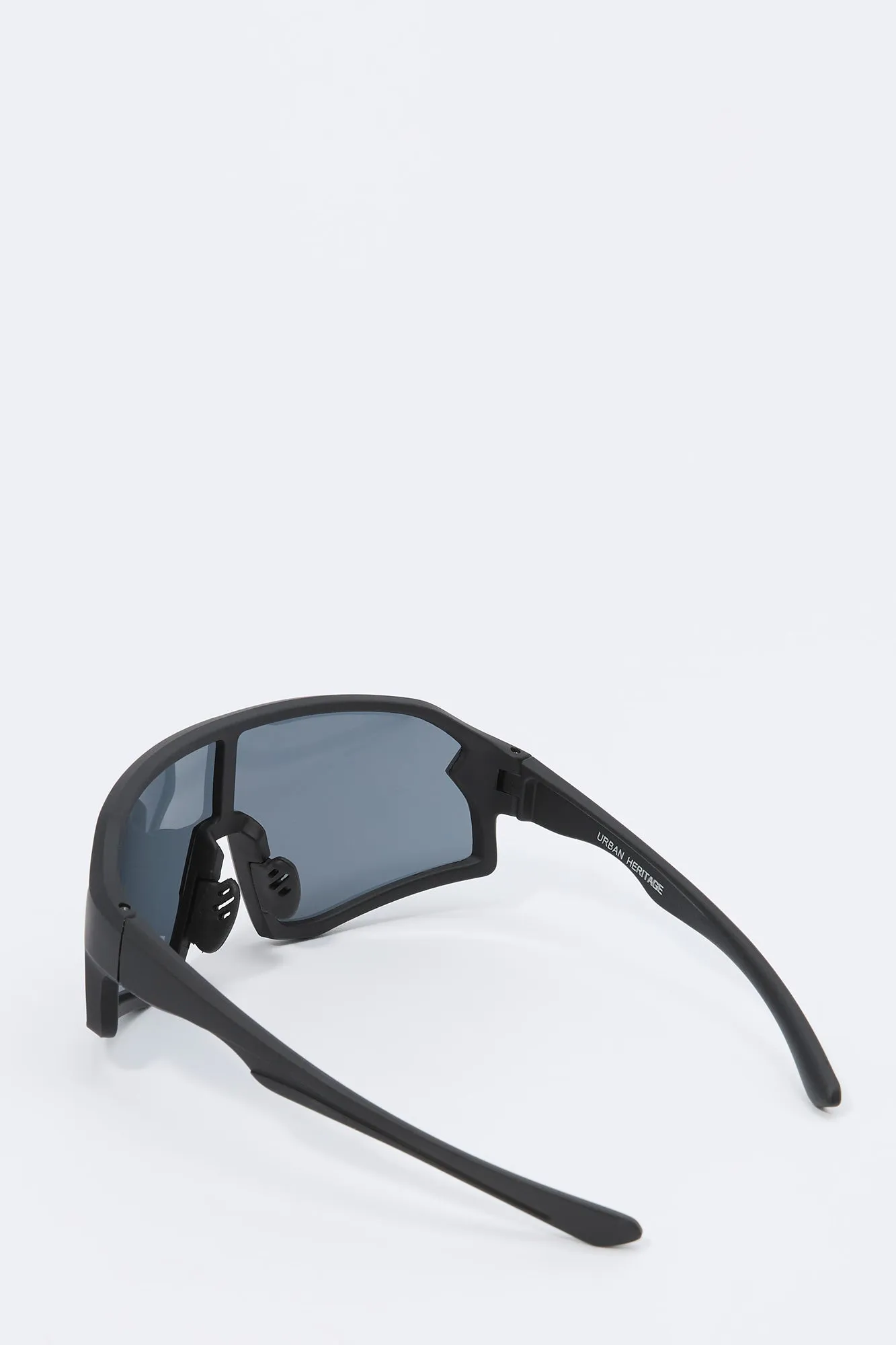 Black Soft Touch Shield Sunglasses sold by Urban Planet product image thumbnail 3