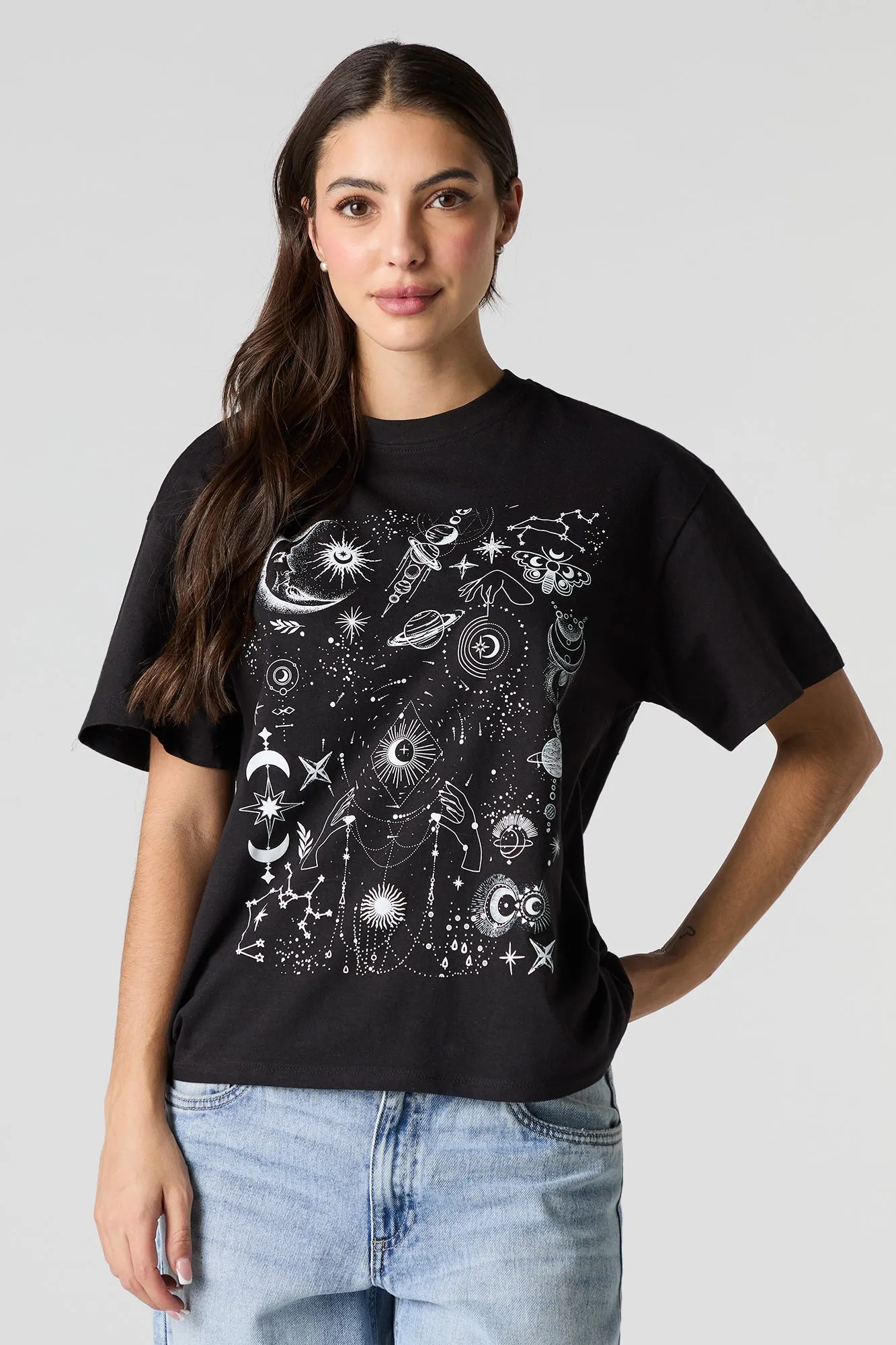 Ethereal Graphic Boyfriend T-Shirt sold by Urban Planet