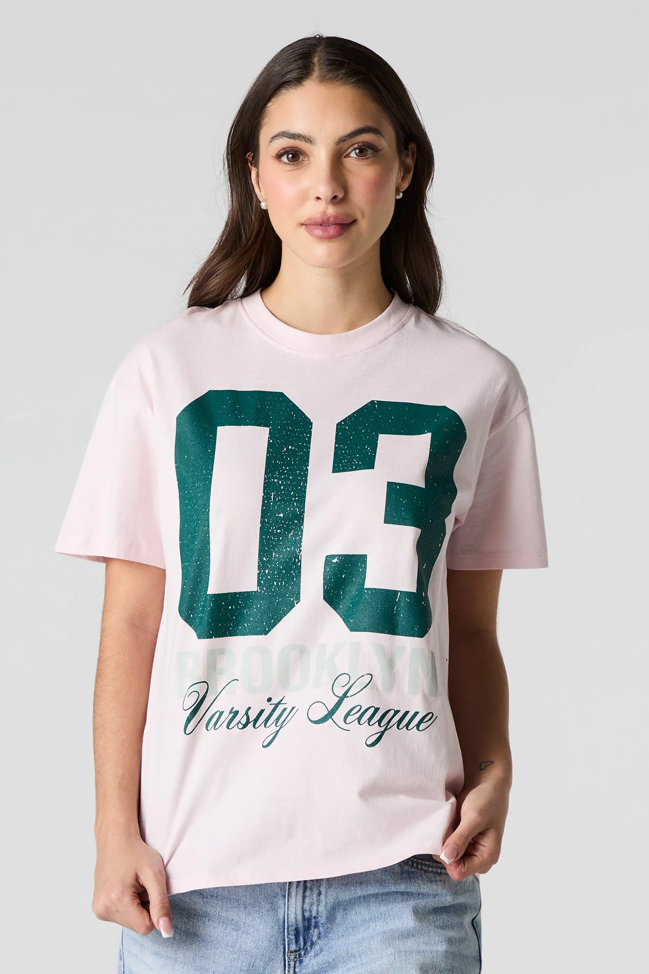 Brooklyn 03 Graphic Boyfriend T-Shirt sold by Urban Planet