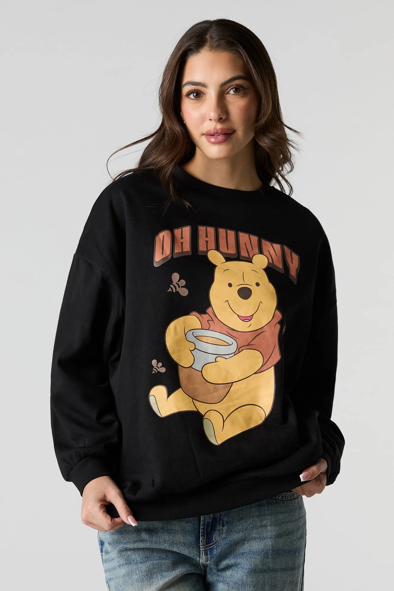 Winnie the Pooh Graphic Fleece Sweatshirt sold by Urban Planet