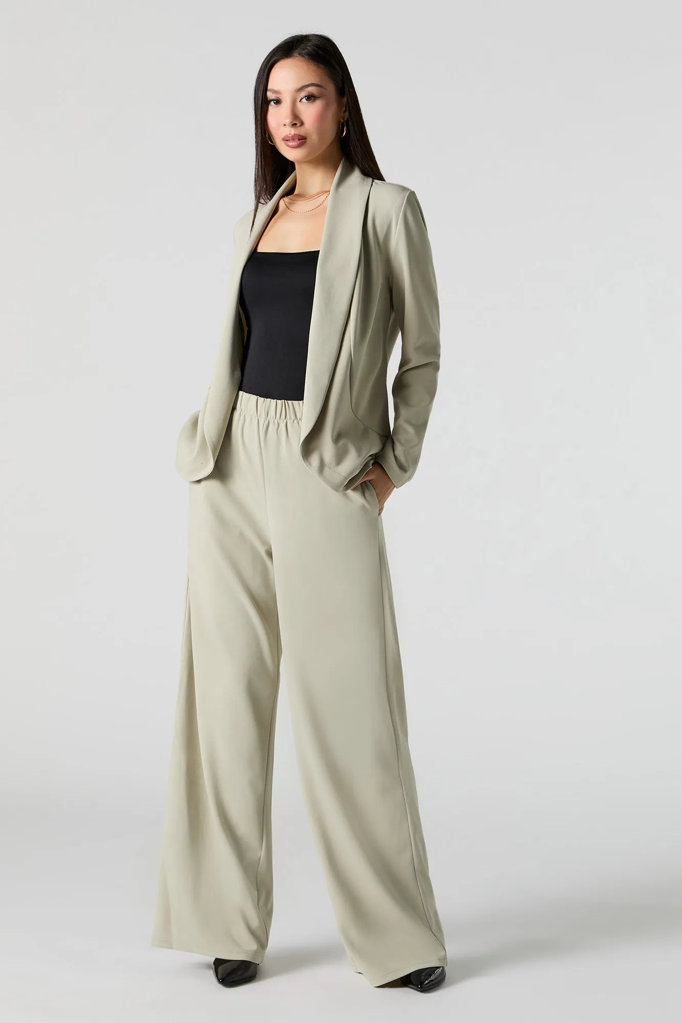 Crepe Wide Leg Dress Pant sold by Urban Planet