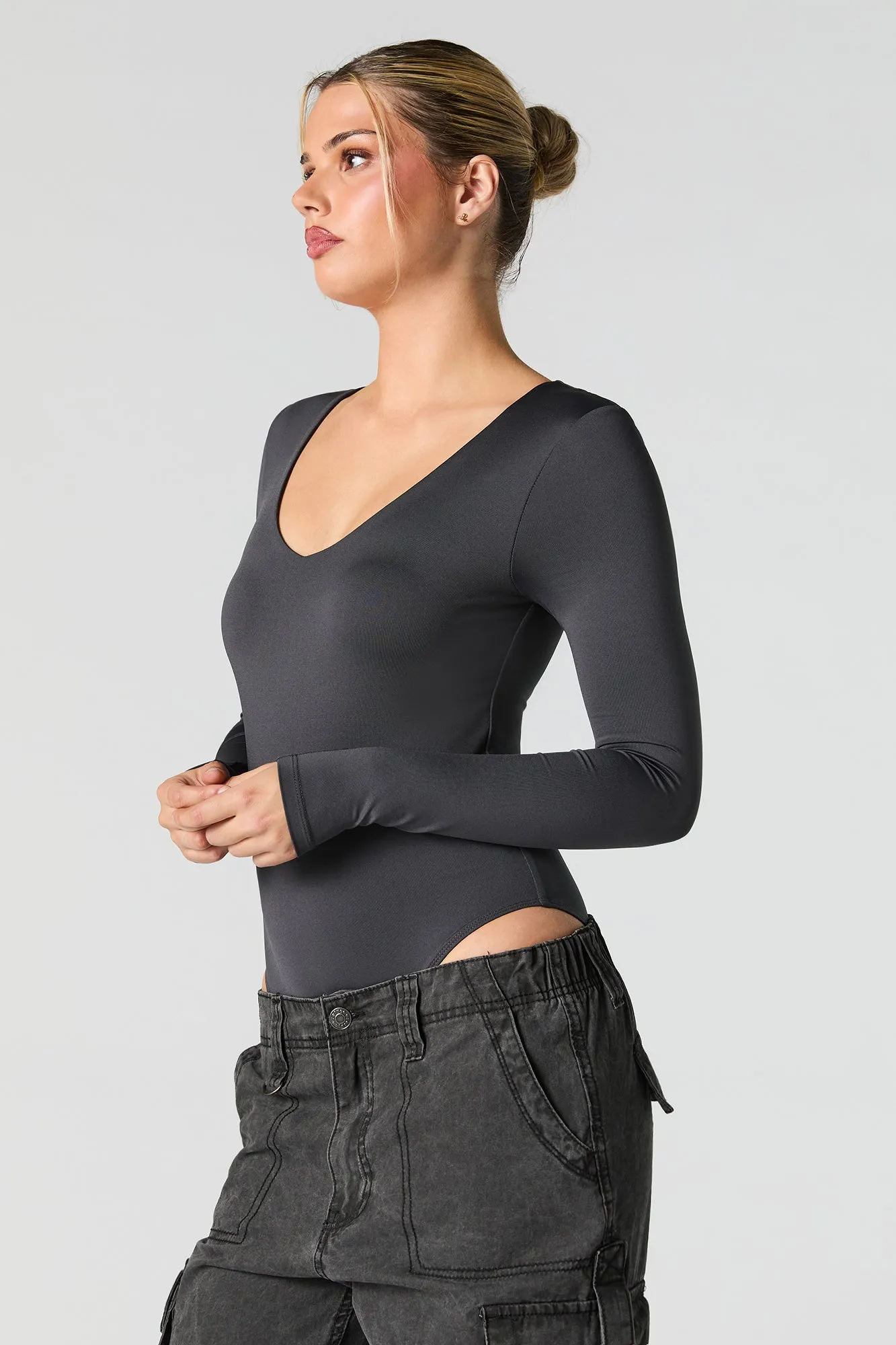 Maillot Contour à manche longue et col en V sold by Urban Planet product image thumbnail 4