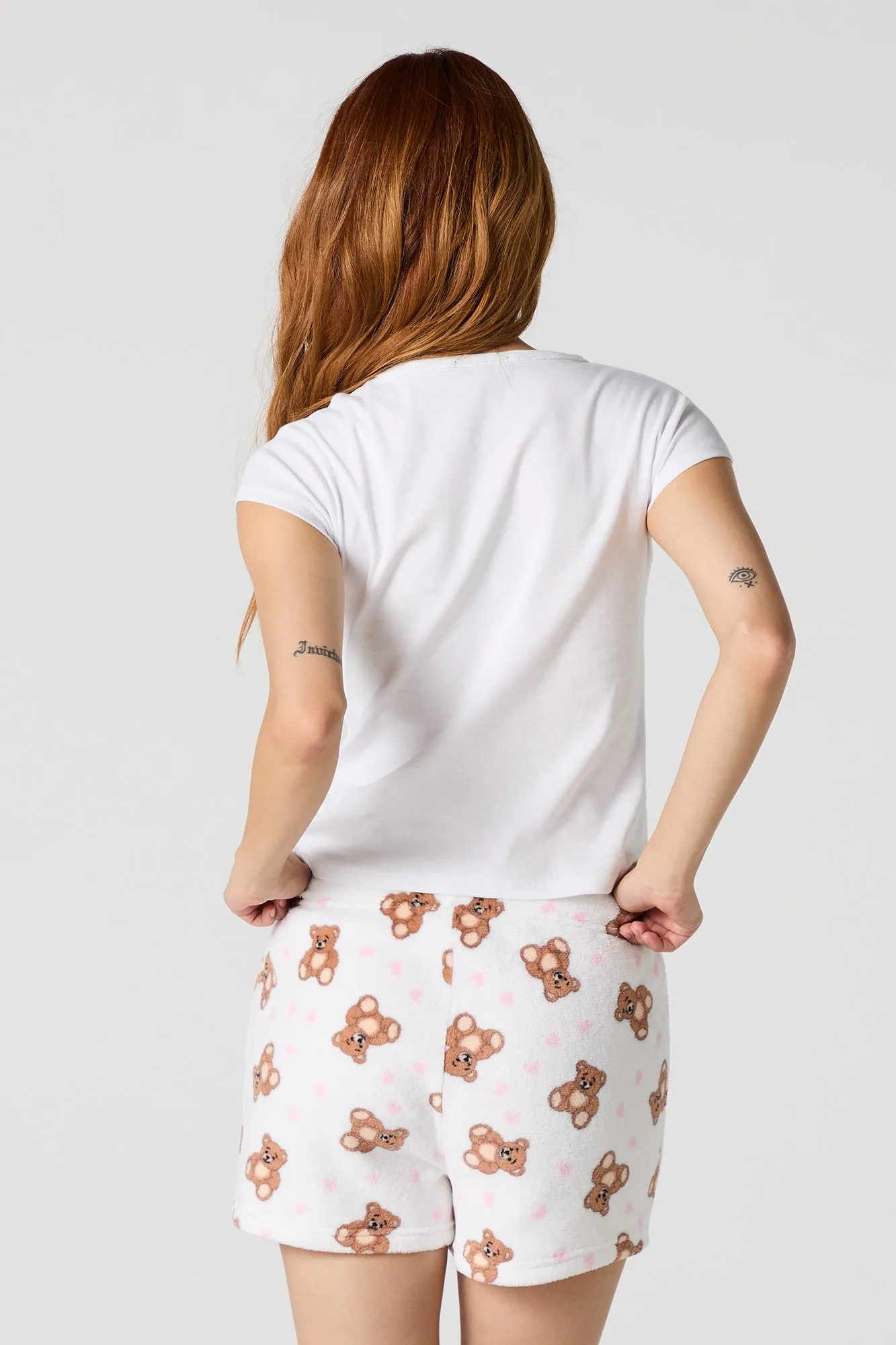 Short de pyjama pelucheux imprimé sold by Urban Planet product image thumbnail 2