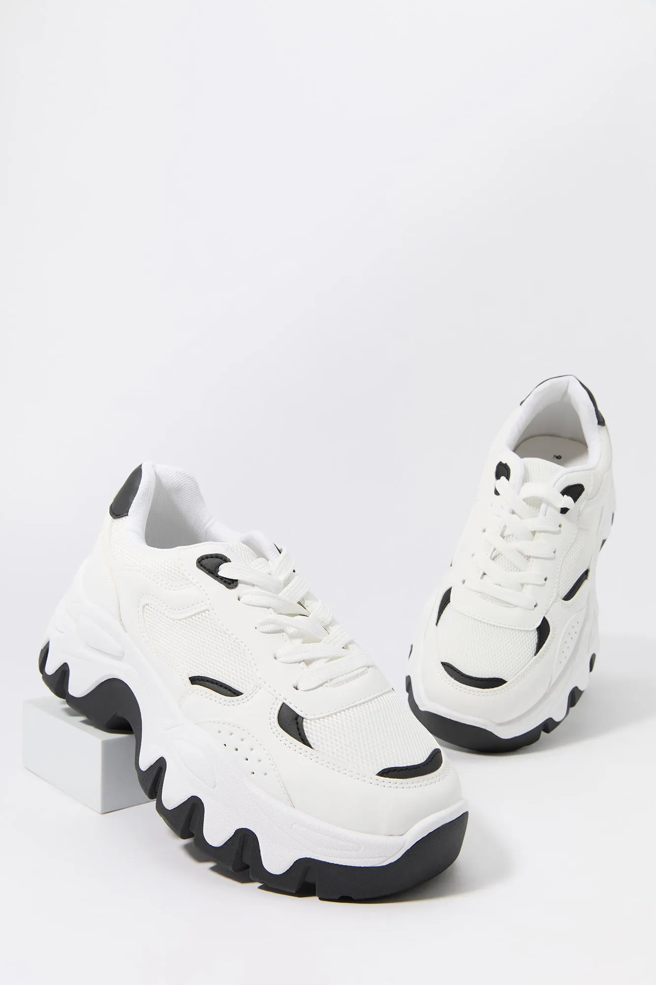 Mesh Chunky Wave Sole Sneaker sold by Urban Planet