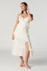 Lace Knit Ruffle Midi Dress sold by Urban Planet