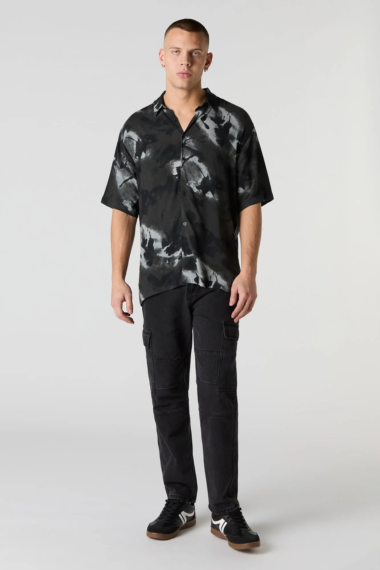 Abstract Print Button-Up Top sold by Urban Planet product image thumbnail 3
