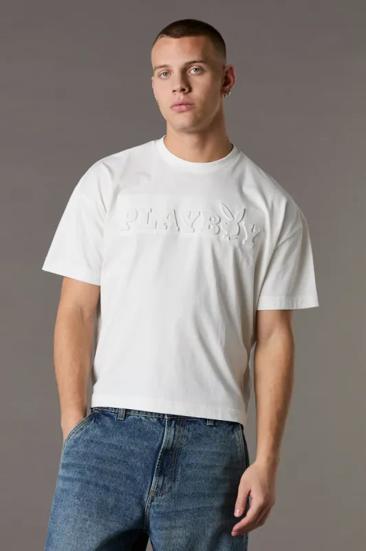 Playboy Embossed Boxy T-Shirt made by Urban Planet