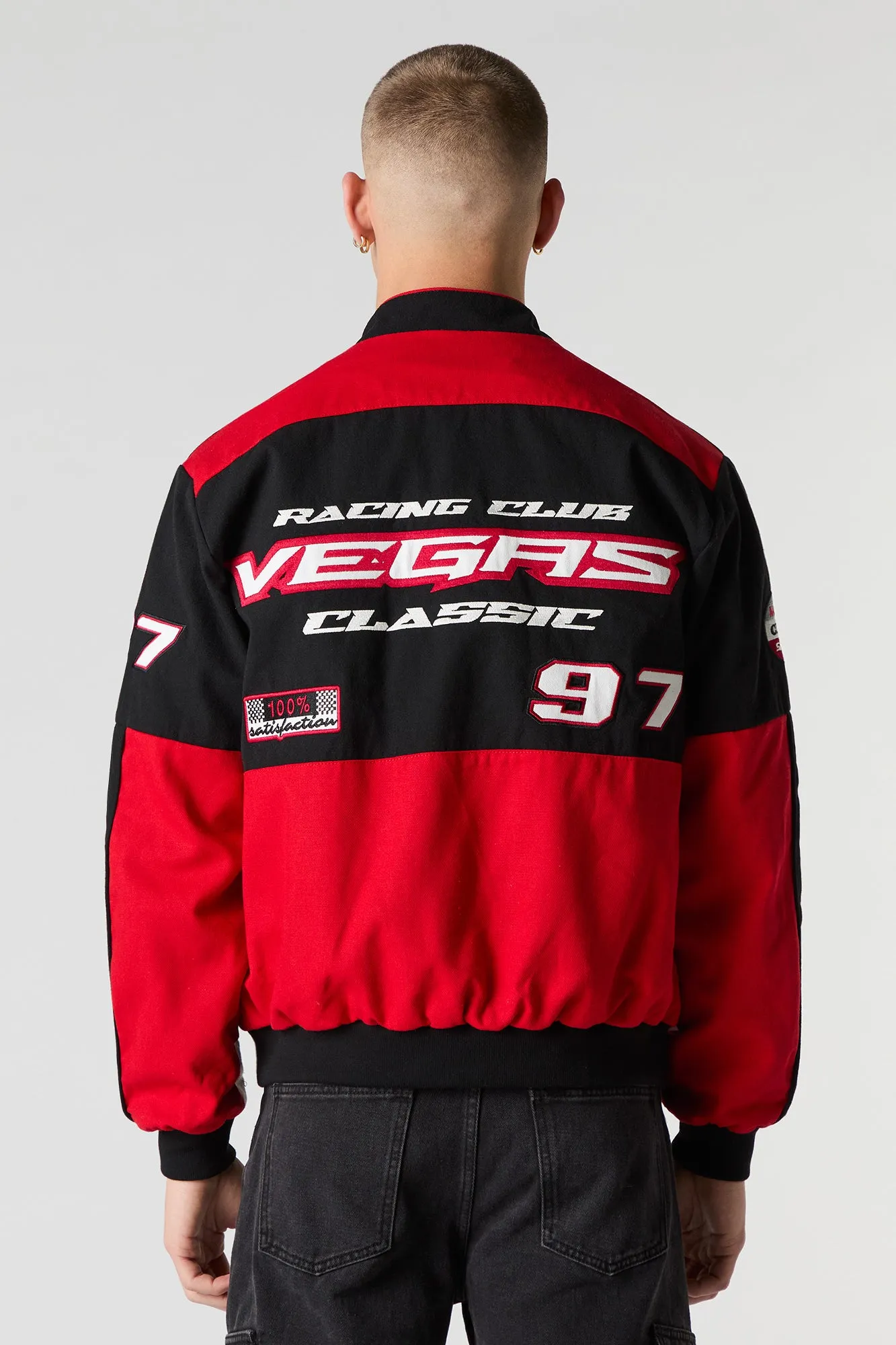 Blouson de course avec motif brodé Moto Sport sold by Urban Planet product image thumbnail 2