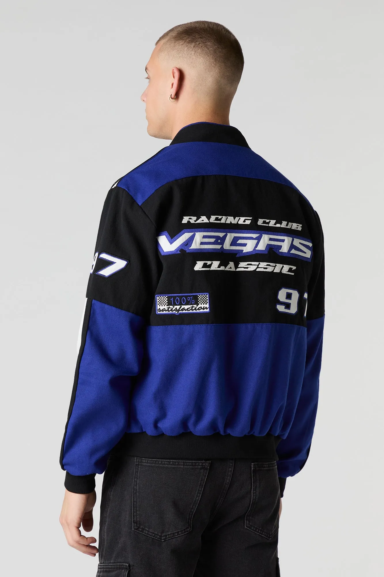 Blouson de course avec motif brodé Moto Sport sold by Urban Planet product image thumbnail 5