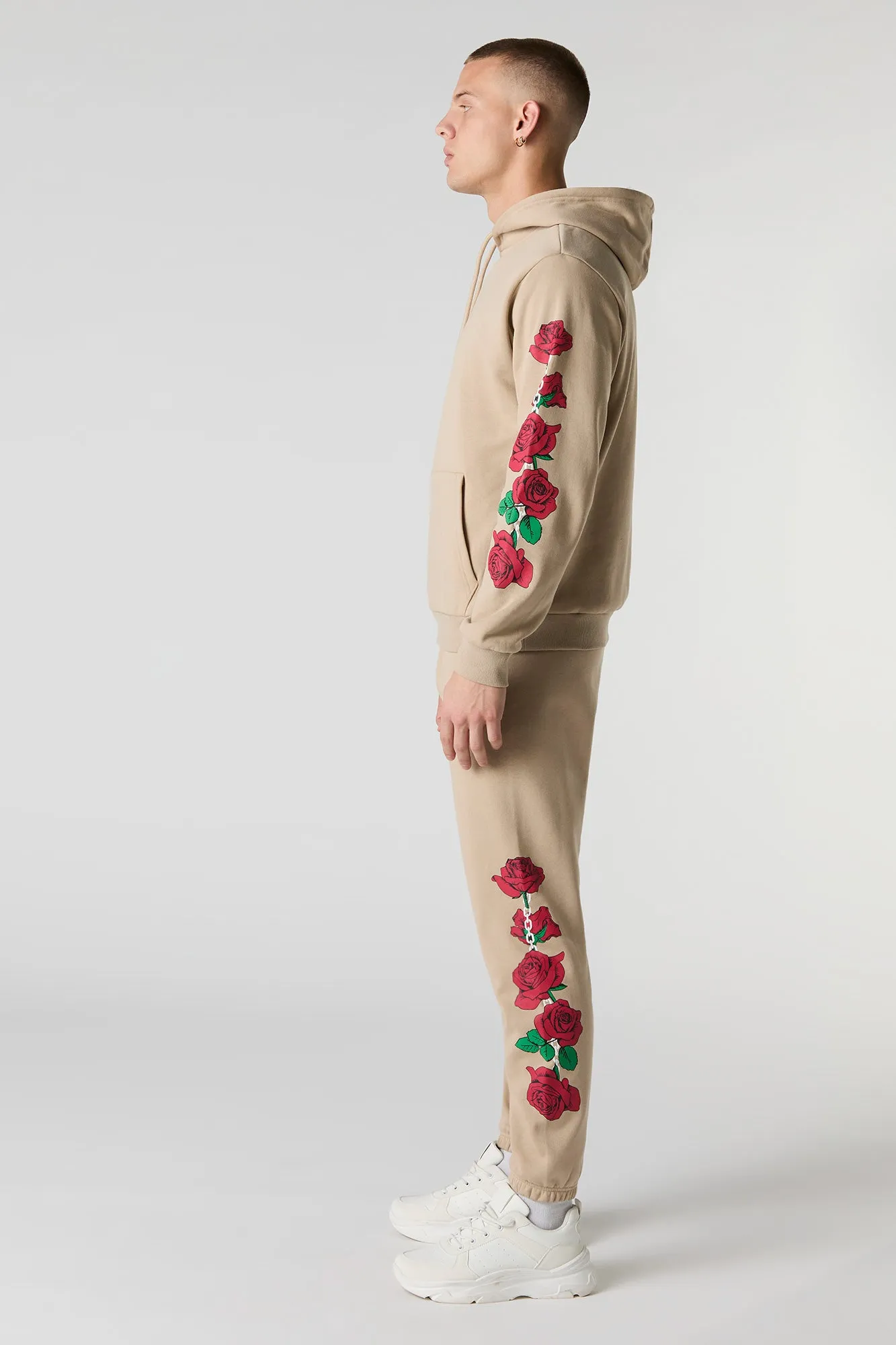 Leg Graphic Fleece Jogger sold by Urban Planet