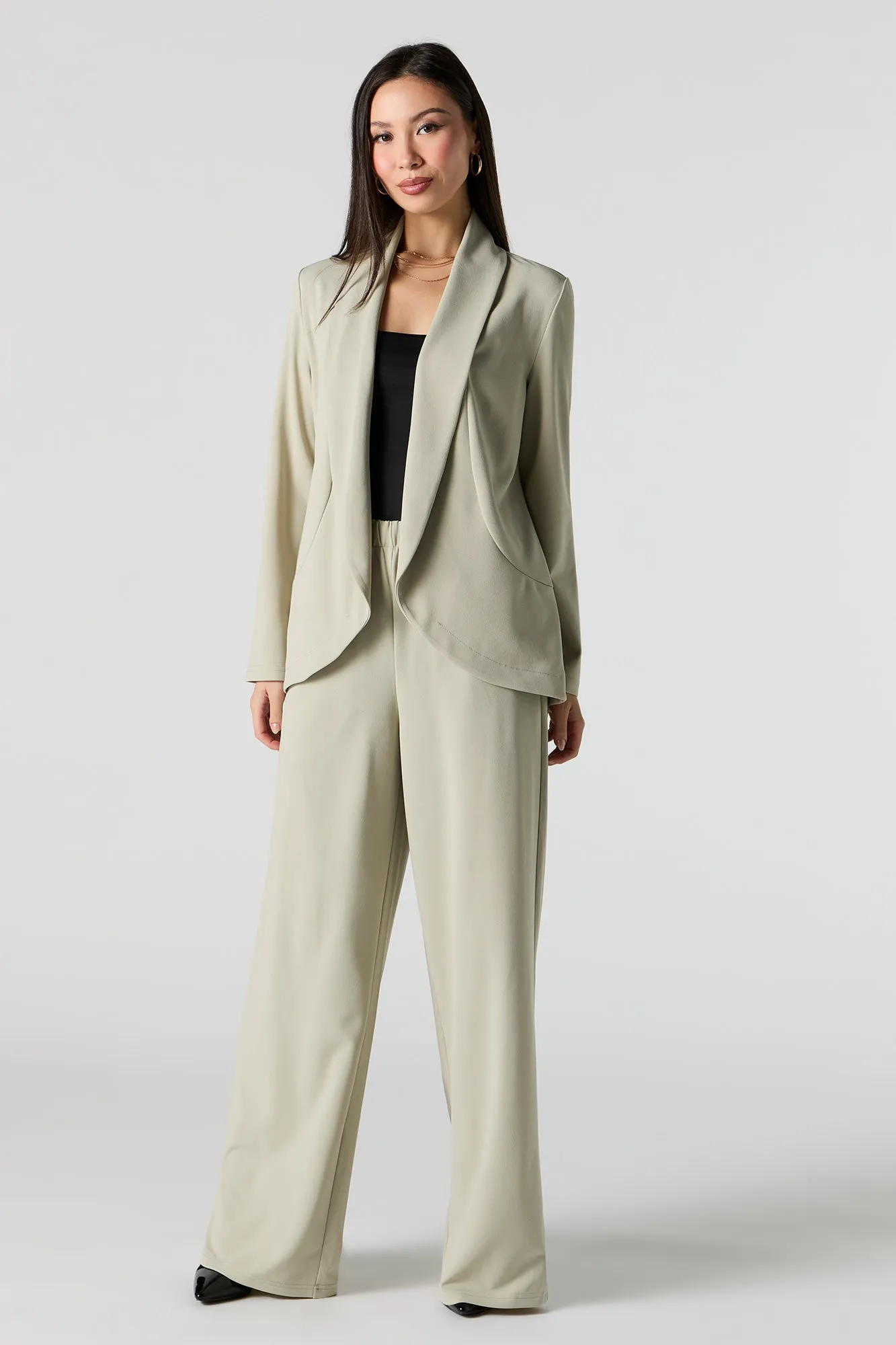 Blazer ouvert en crêpe sold by Urban Planet product image thumbnail 3