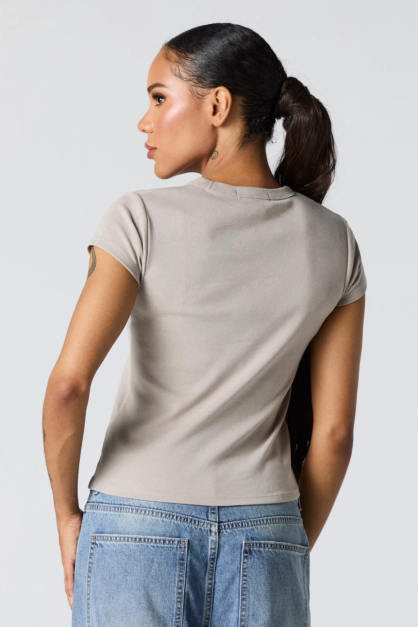 Distressed Star Graphic Fitted T-Shirt sold by Urban Planet product image thumbnail 2