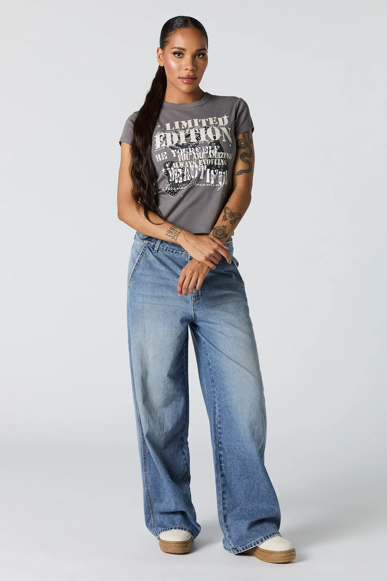 Limited Edition Graphic Fitted T-Shirt sold by Urban Planet product image thumbnail 3