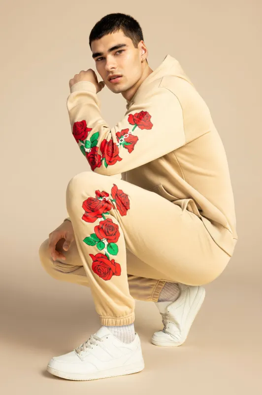 Rose Leg Graphic Fleece Jogger sold by Urban Planet