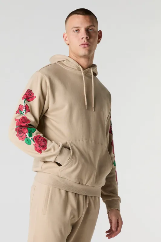 Haut à capuchon en molleton avec imprimé Bras Dragée sold by Urban Planet