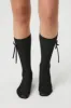 Ribbed Bow Crew Socks sold by Urban Planet