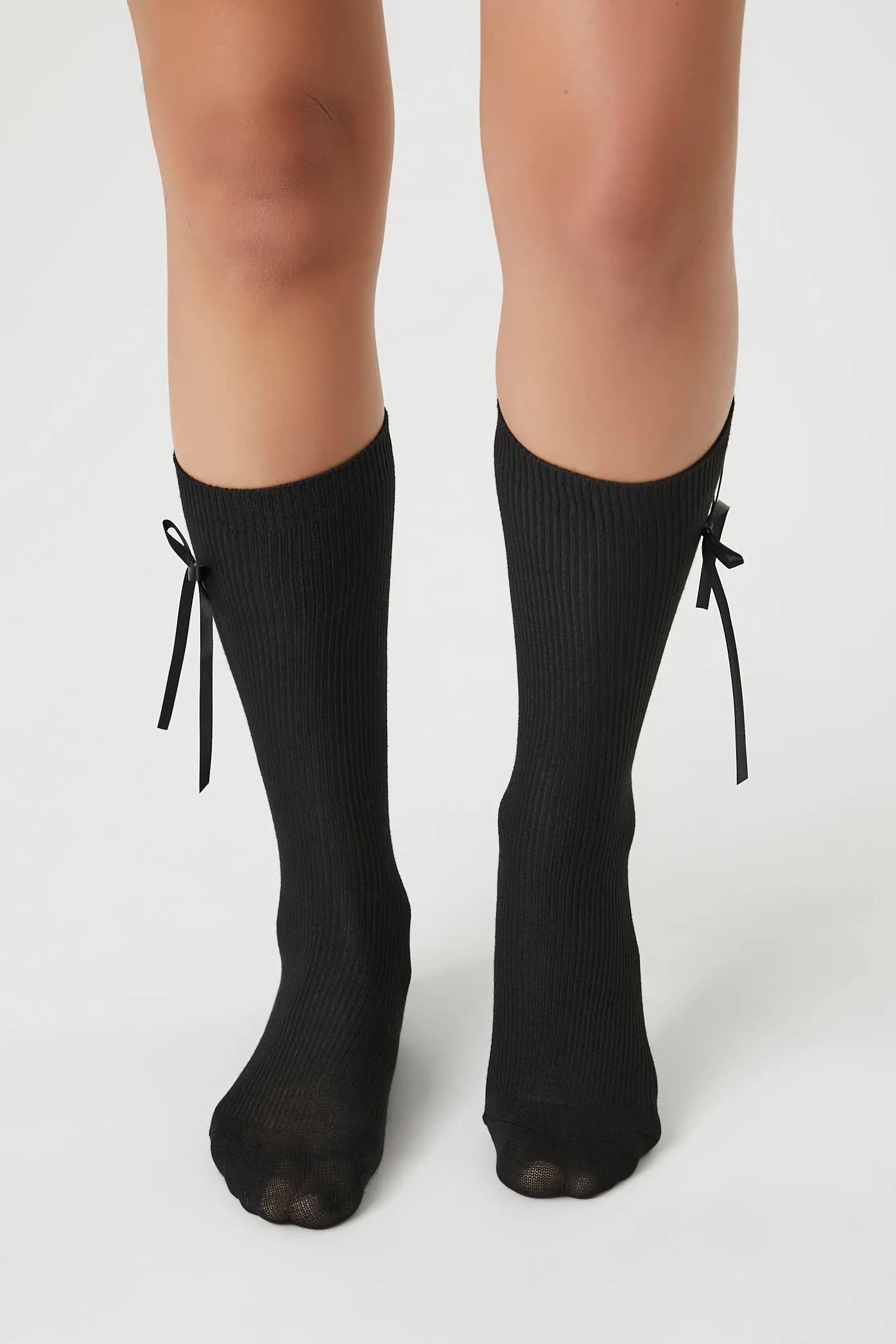 Ribbed Bow Crew Socks sold by Urban Planet product image thumbnail 4