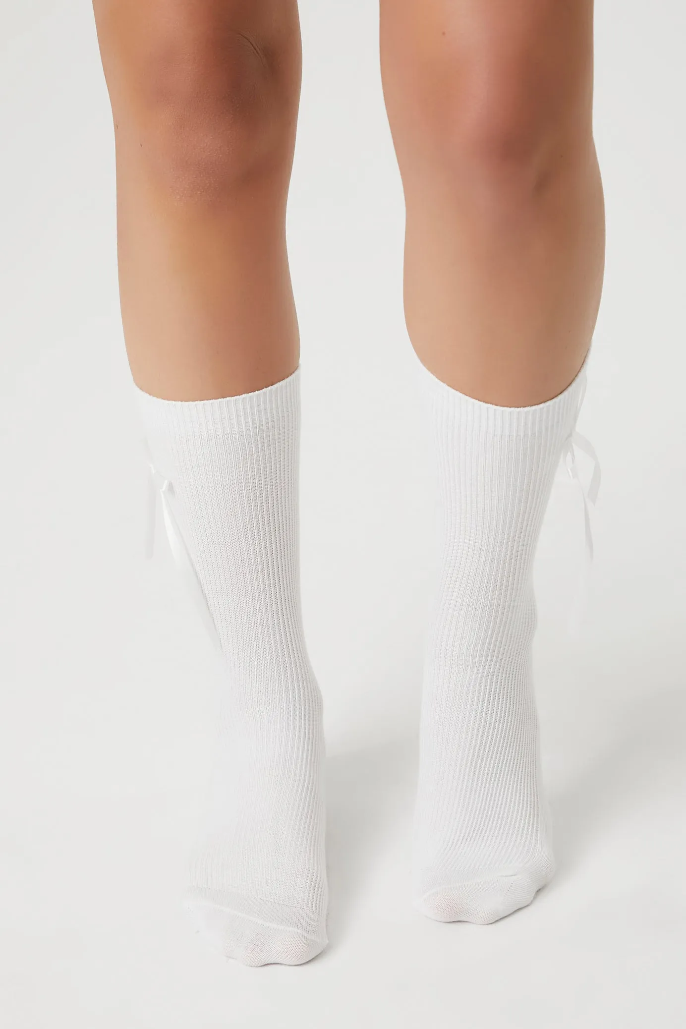 Ribbed Bow Crew Socks sold by Urban Planet product image thumbnail 2