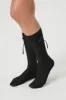 Ribbed Bow Crew Socks sold by Urban Planet