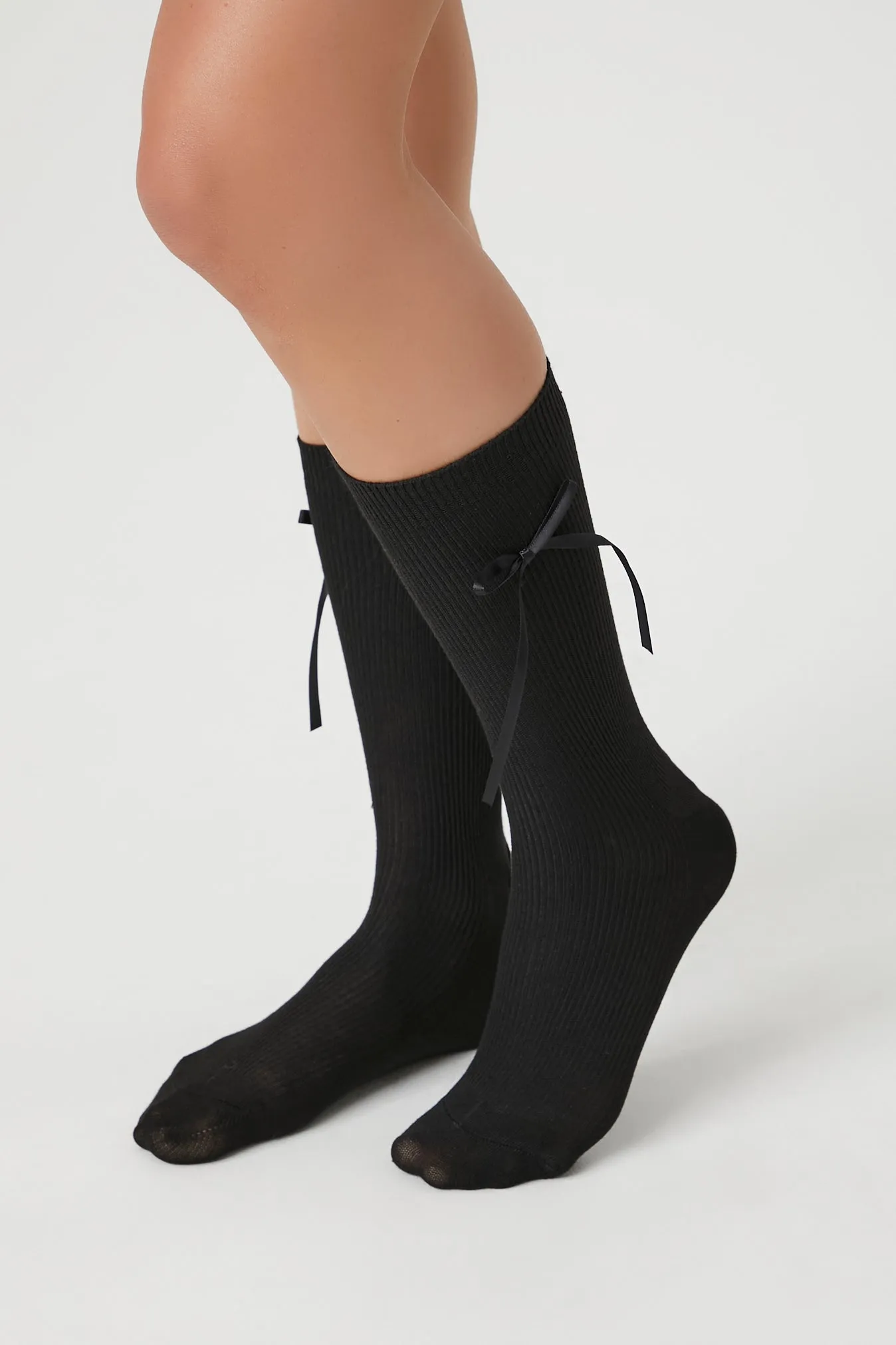 Ribbed Bow Crew Socks sold by Urban Planet product image thumbnail 3