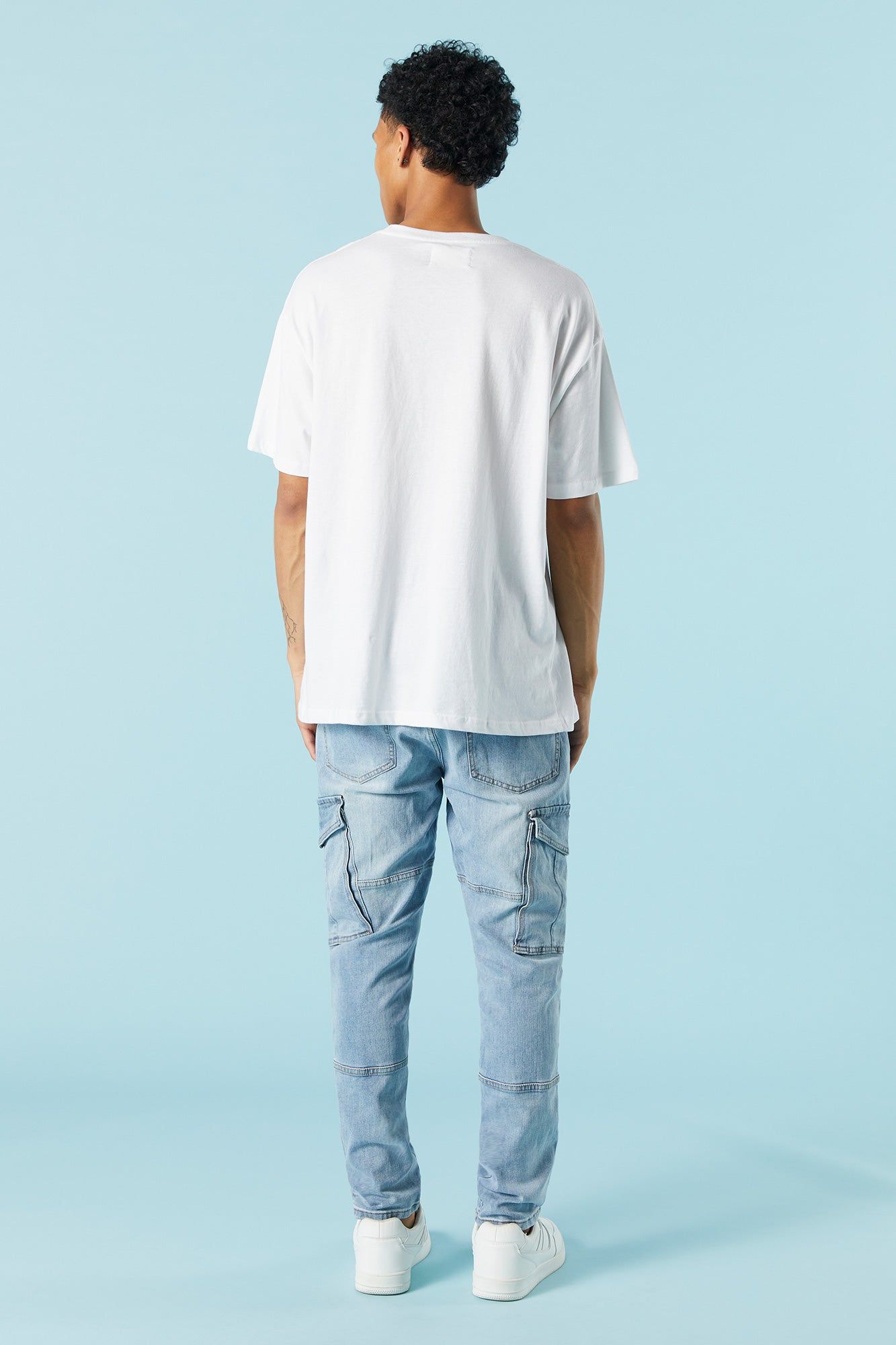 Pantalon de jogging en denim délavé sold by Urban Planet product image thumbnail 3