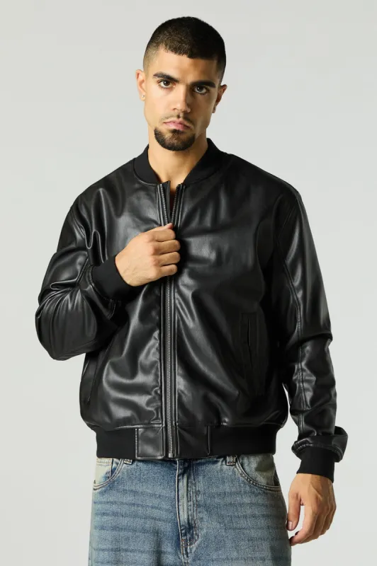 Blouson d'aviateur en similicuir made by Urban Planet