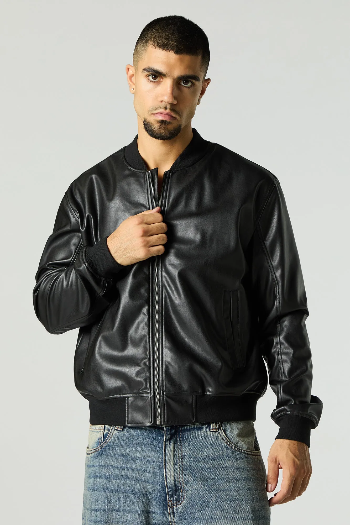 Blouson d'aviateur en similicuir sold by Urban Planet