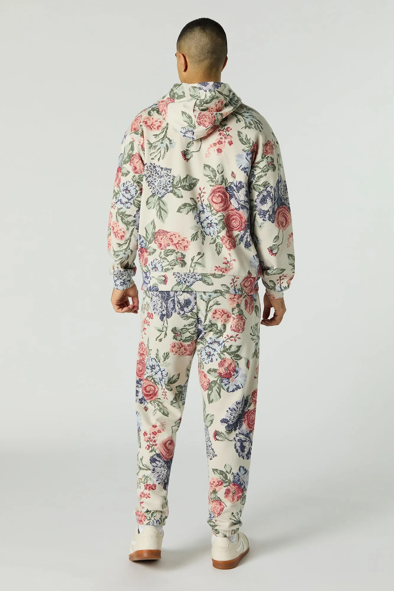 Floral Print Fleece Jogger sold by Urban Planet product image thumbnail 3