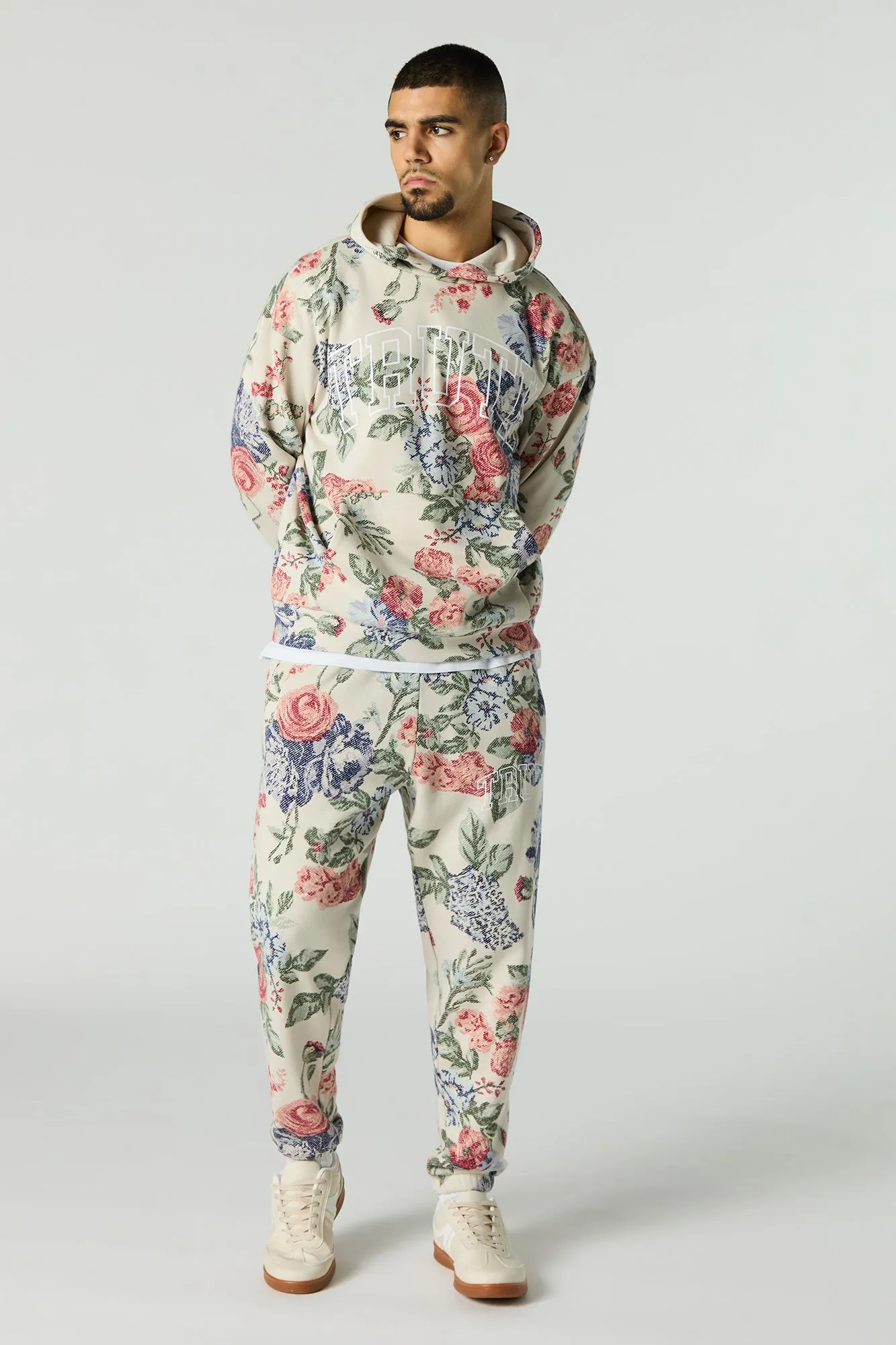 Floral Print Fleece Jogger sold by Urban Planet product image thumbnail 2