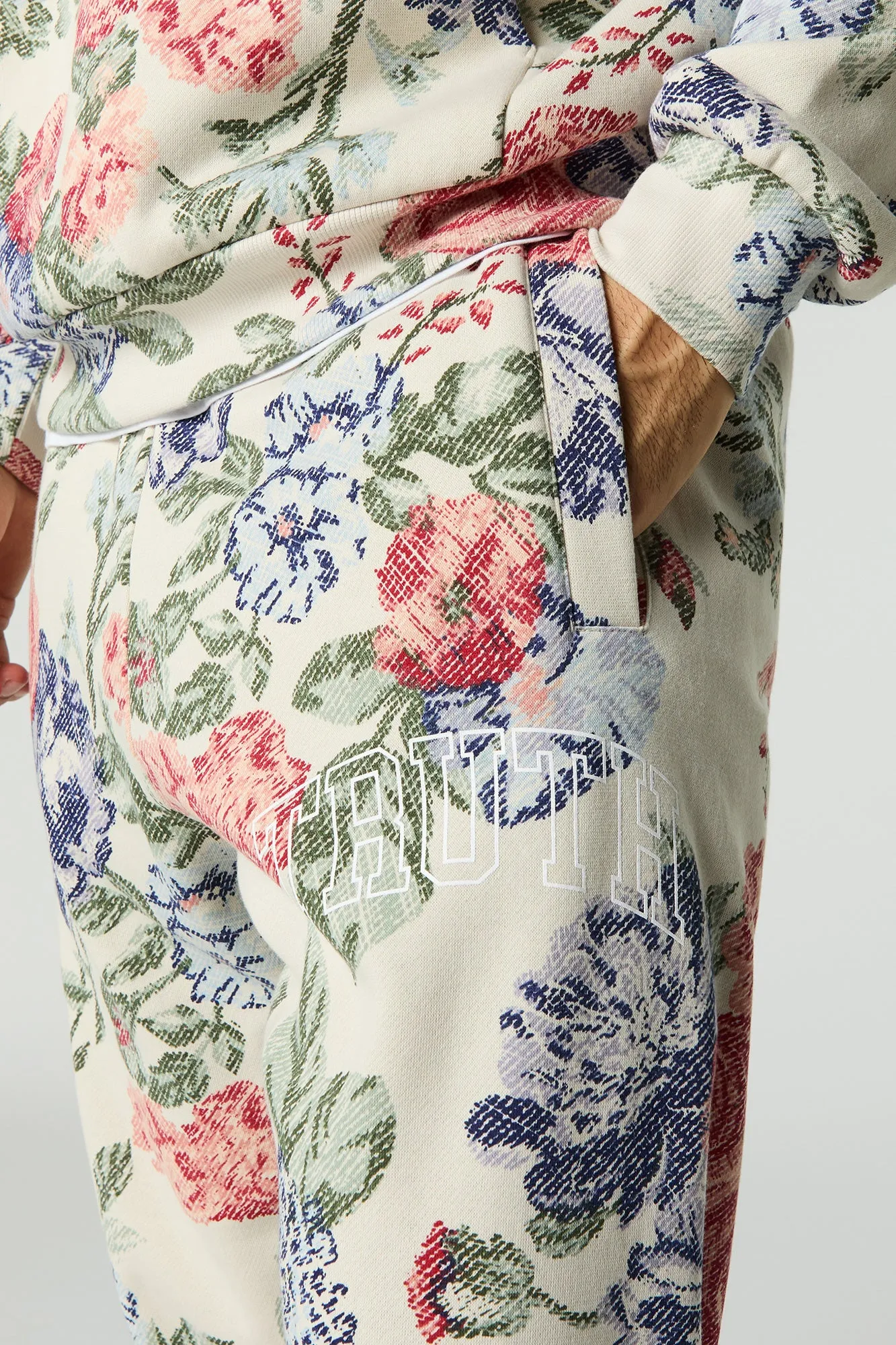 Floral Print Fleece Jogger sold by Urban Planet product image thumbnail 4