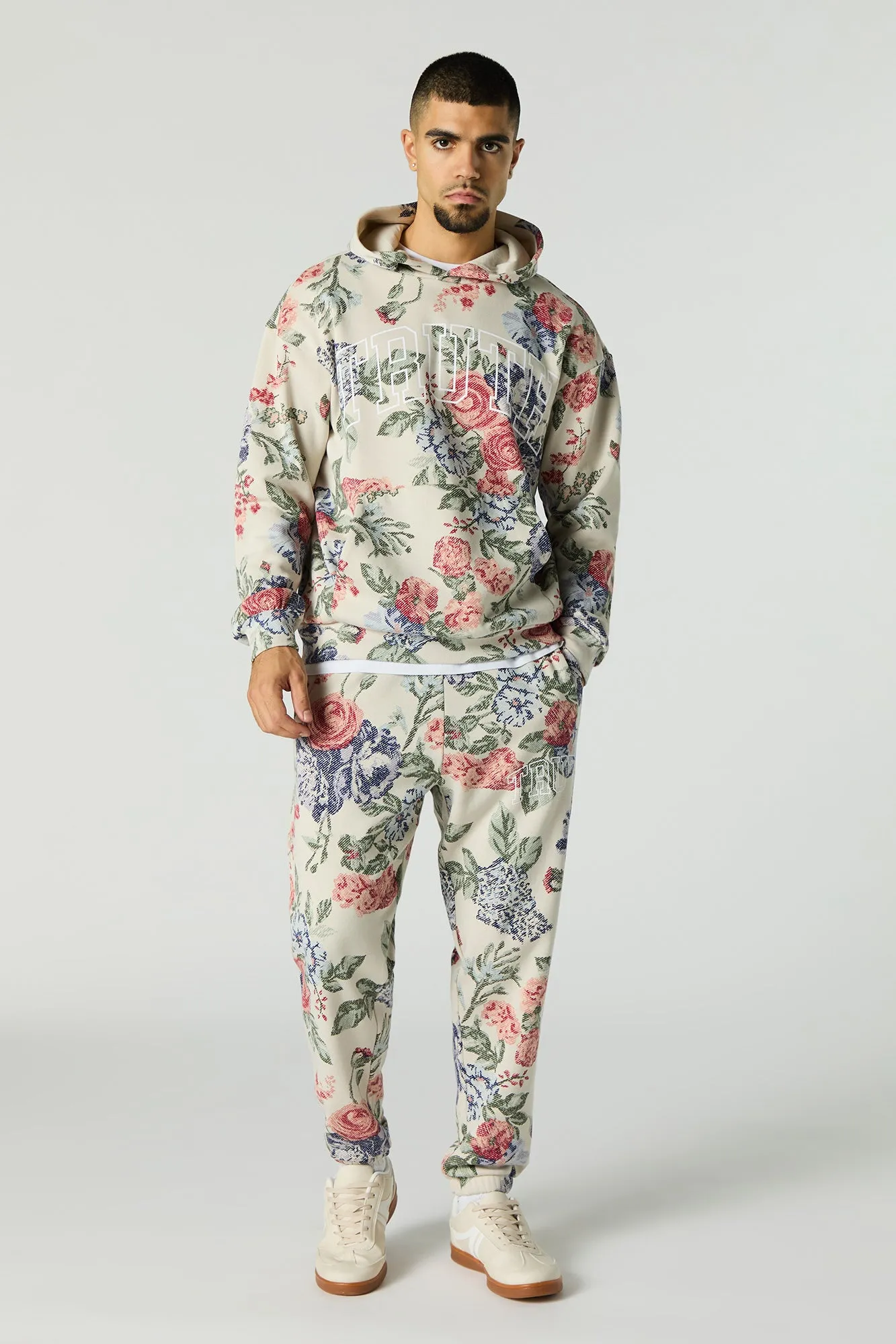 Floral Print Fleece Hoodie sold by Urban Planet product image thumbnail 3
