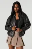 Faux Leather Bomber Jacket sold by Urban Planet