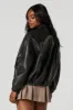 Faux Leather Bomber Jacket sold by Urban Planet