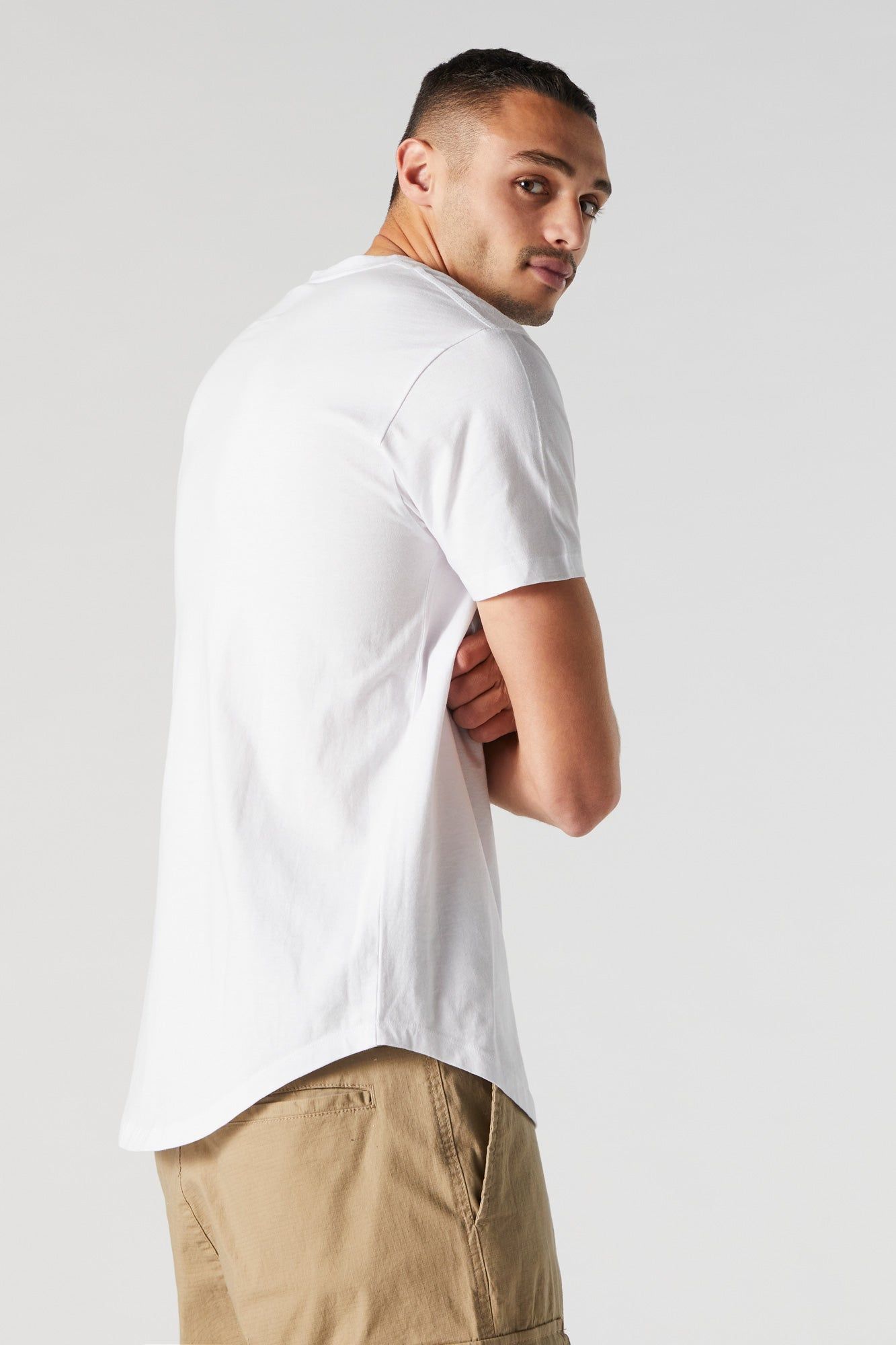 Los Angeles Graphic Longline Crew Neck T-Shirt sold by Urban Planet product image thumbnail 2