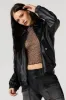 Faux Leather Bomber Jacket sold by Urban Planet