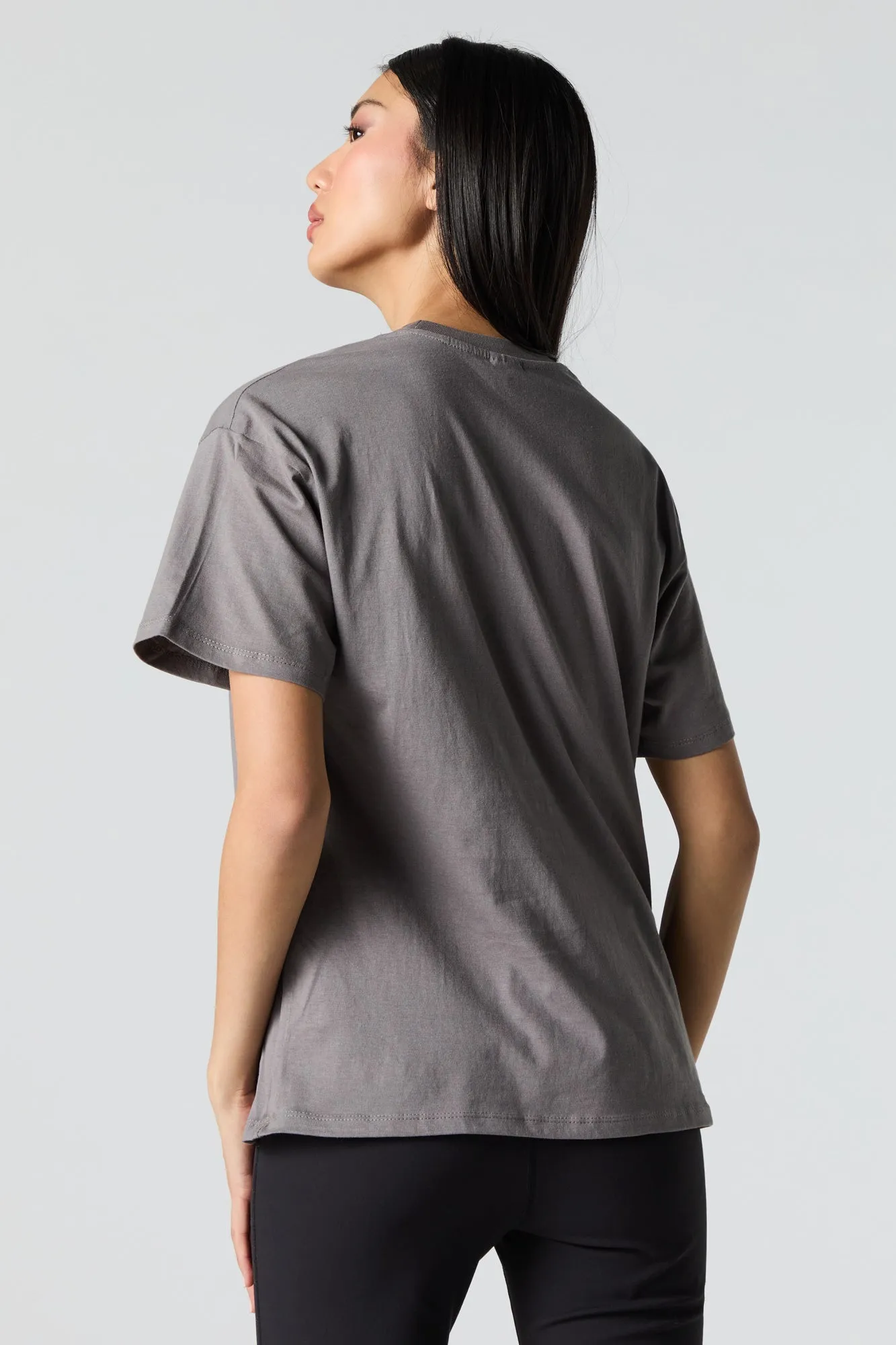 T-shirt de coupe garçonne à imprimé North Carolina Racing Club sold by Urban Planet product image thumbnail 2