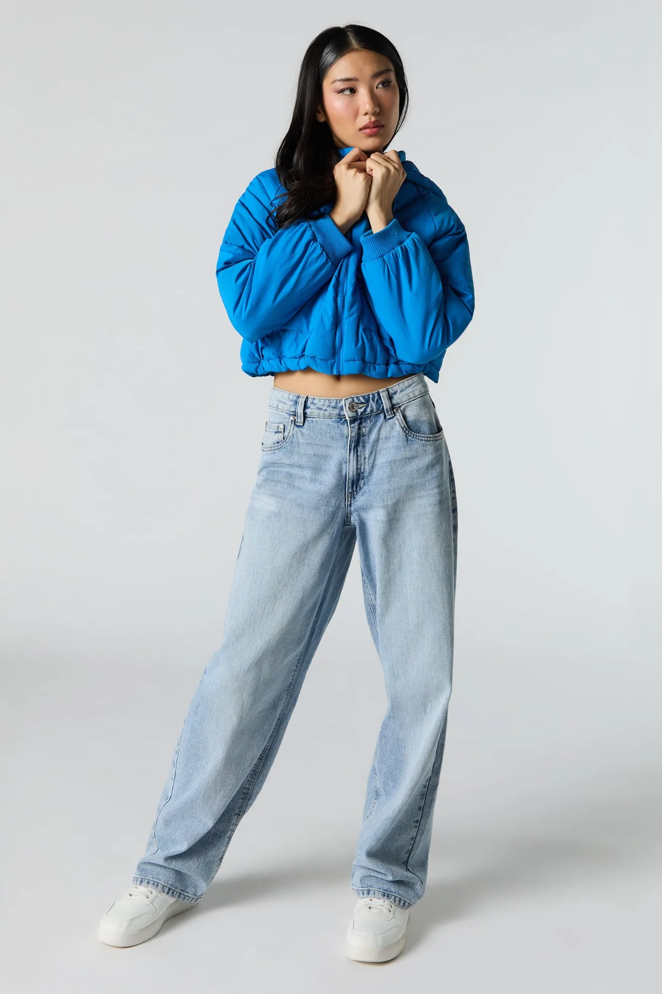 Nylon Hooded Bomber Jacket sold by Urban Planet product image thumbnail 3