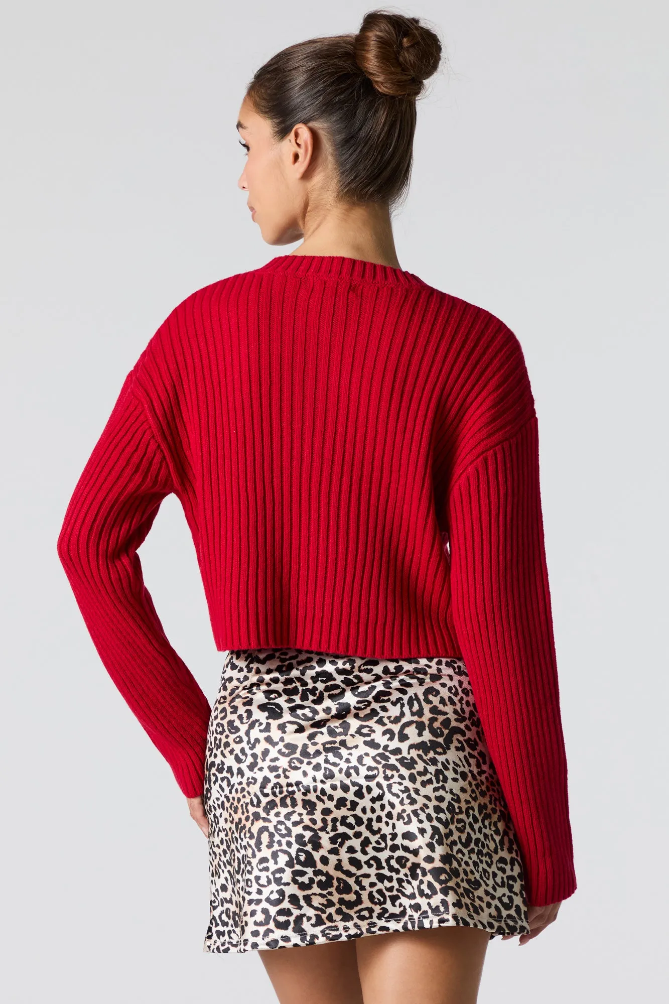 Ribbed Knit Skimmer Sweater sold by Urban Planet product image thumbnail 2