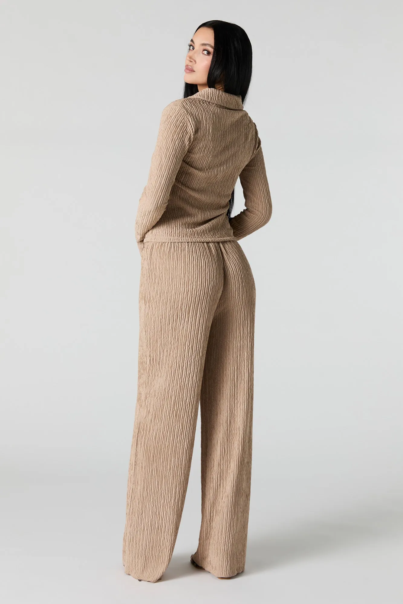 Textured Wide Leg Pant sold by Urban Planet product image thumbnail 3