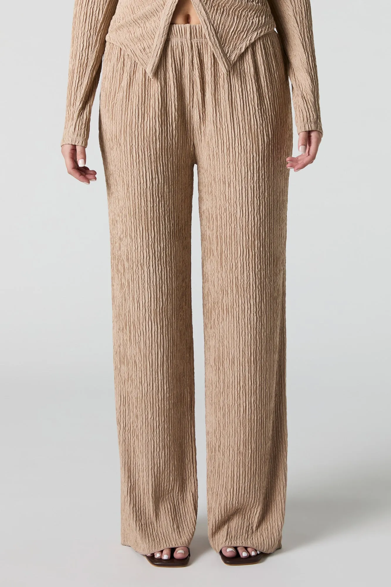 Textured Wide Leg Pant sold by Urban Planet product image thumbnail 2