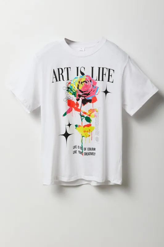 Art is Life Graphic T-Shirt sold by Urban Planet