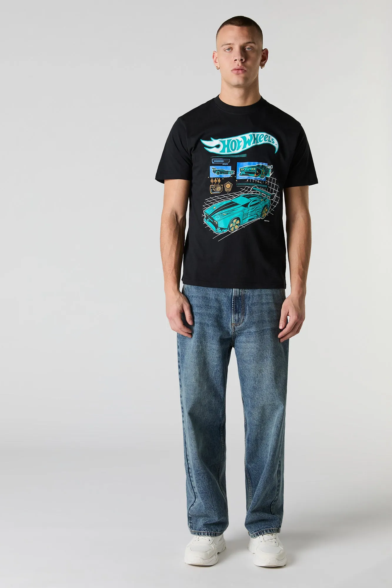 T-shirt à imprimé Hot Wheels™ sold by Urban Planet product image thumbnail 3