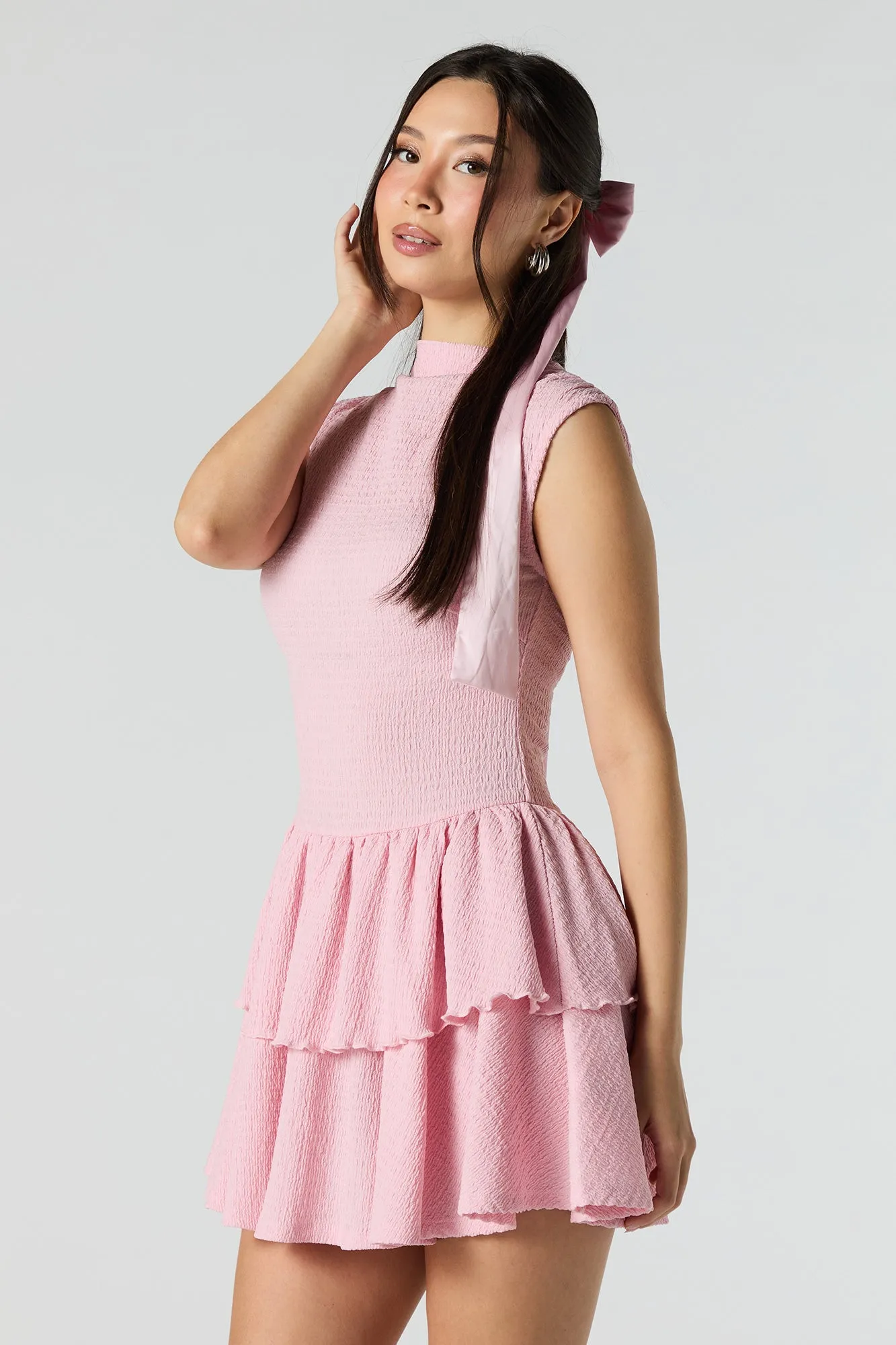 Minirobe volantée texturée sold by Urban Planet