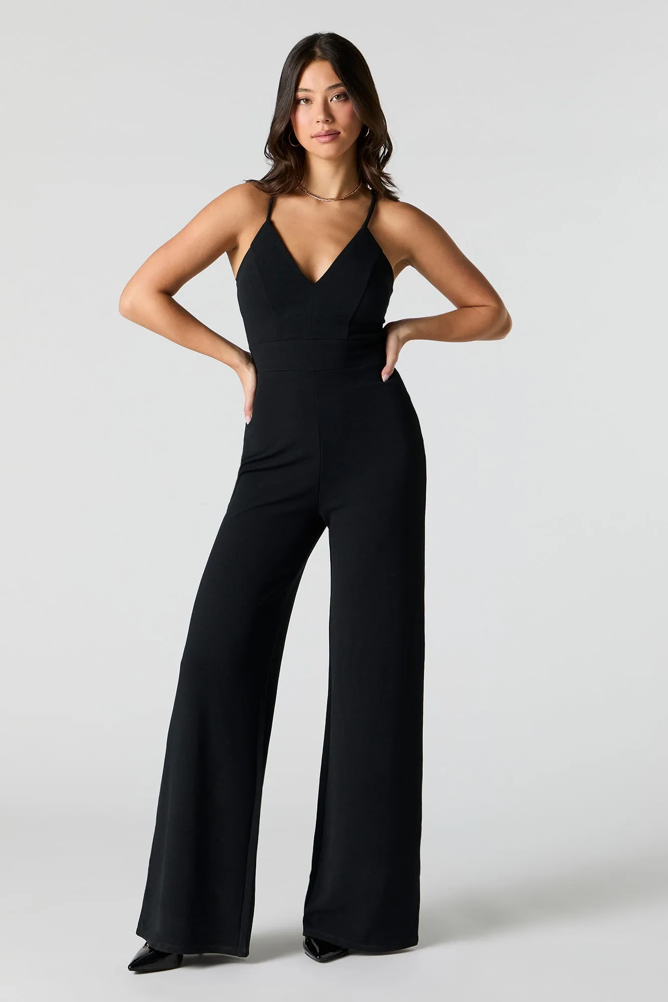 Lace Back Wide Leg Jumpsuit sold by Urban Planet product image thumbnail 4