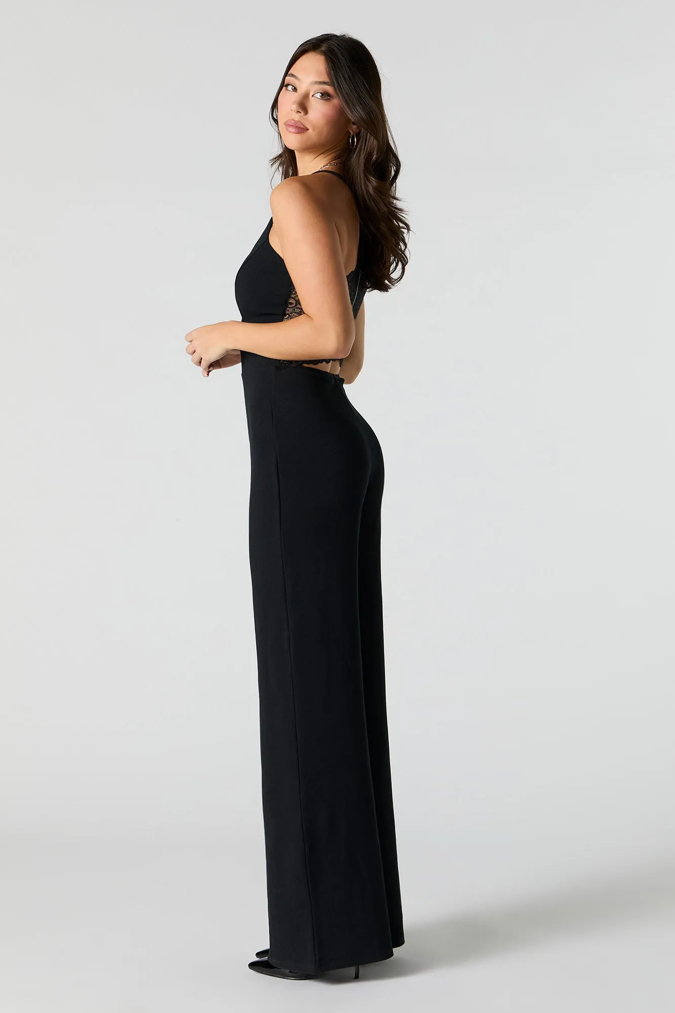 Lace Back Wide Leg Jumpsuit sold by Urban Planet product image thumbnail 5