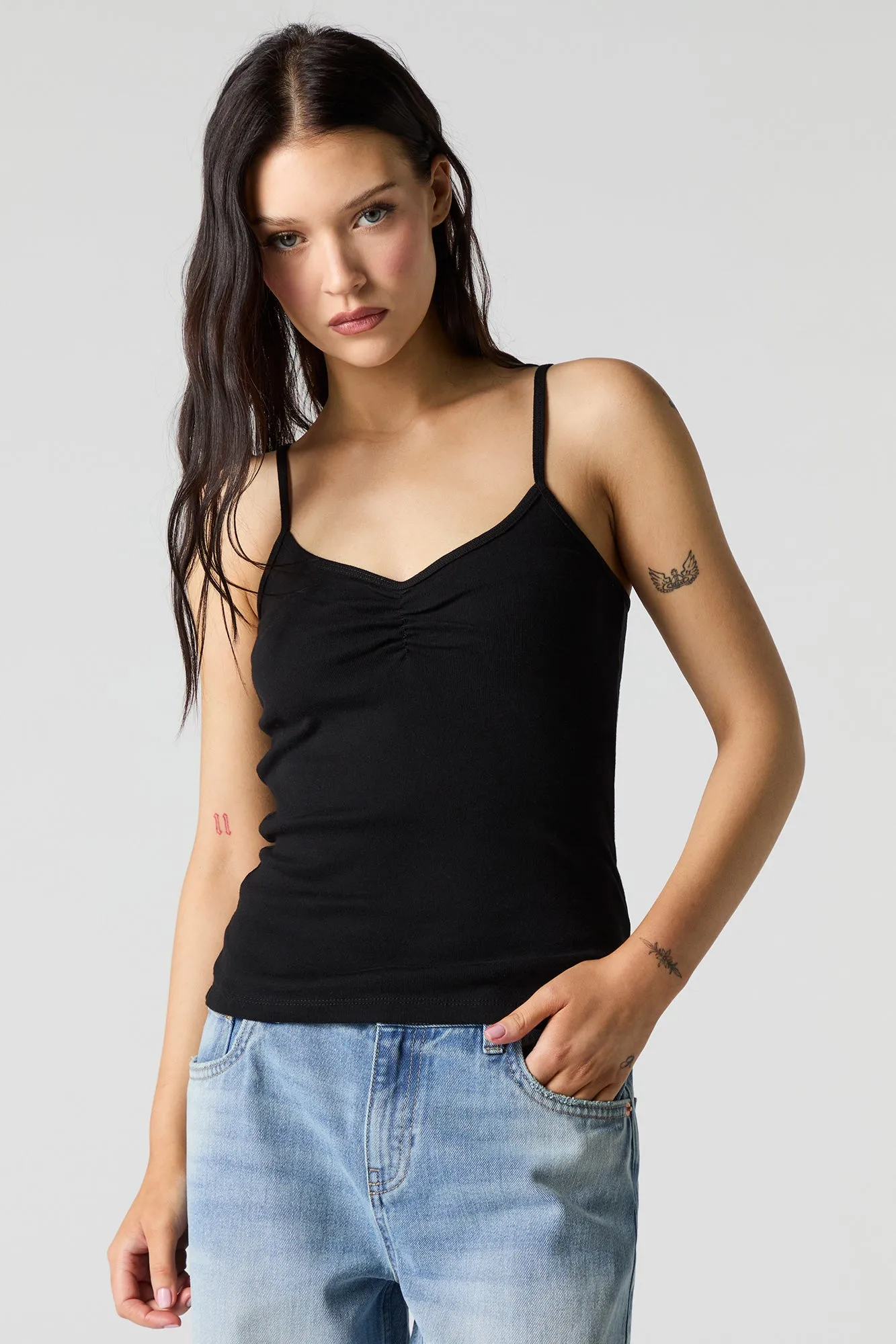 Camisole côtelée cintrée sold by Urban Planet product image thumbnail 5