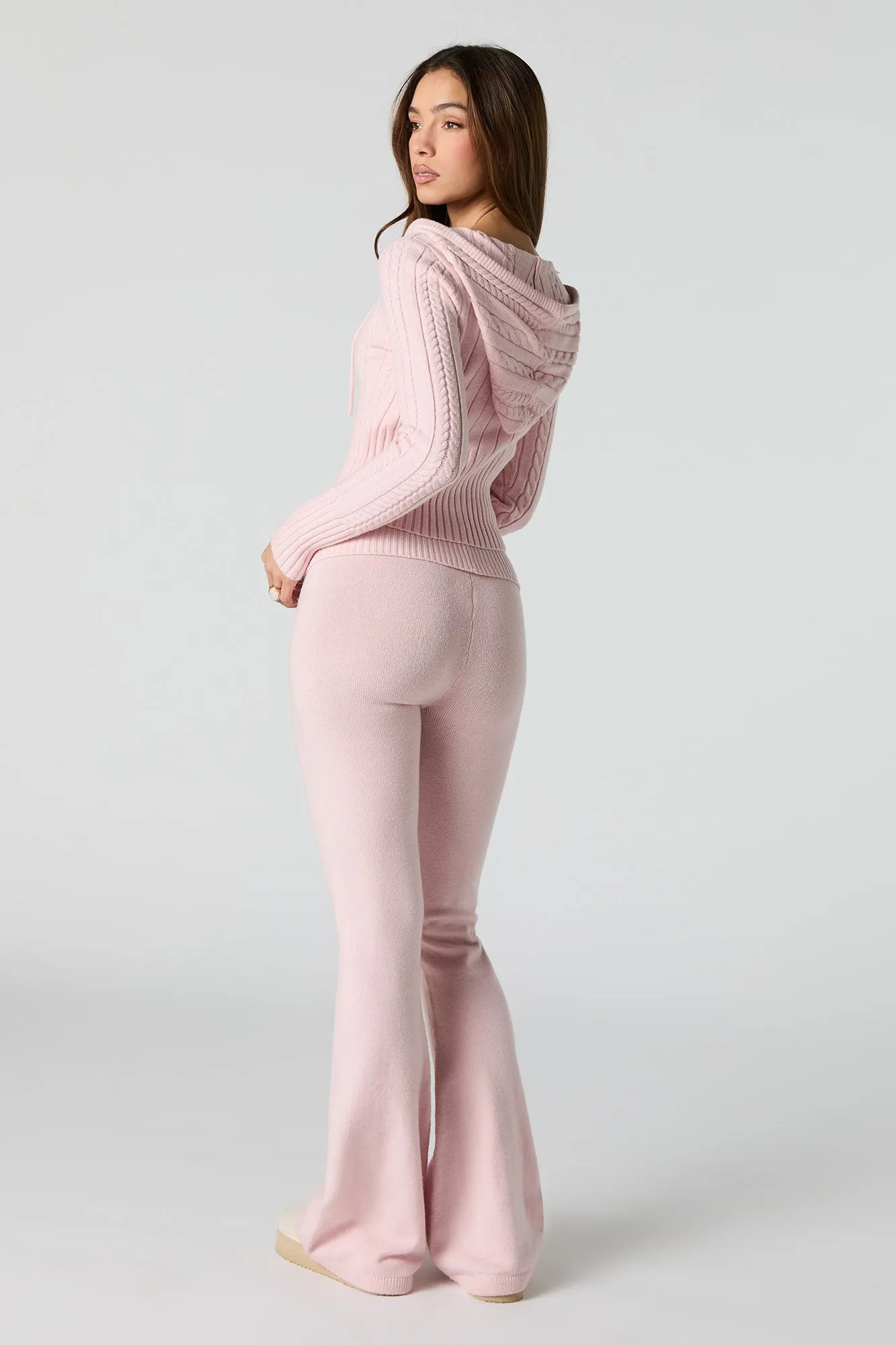 Foldover Waist Flare Knit Pant sold by Urban Planet product image thumbnail 4