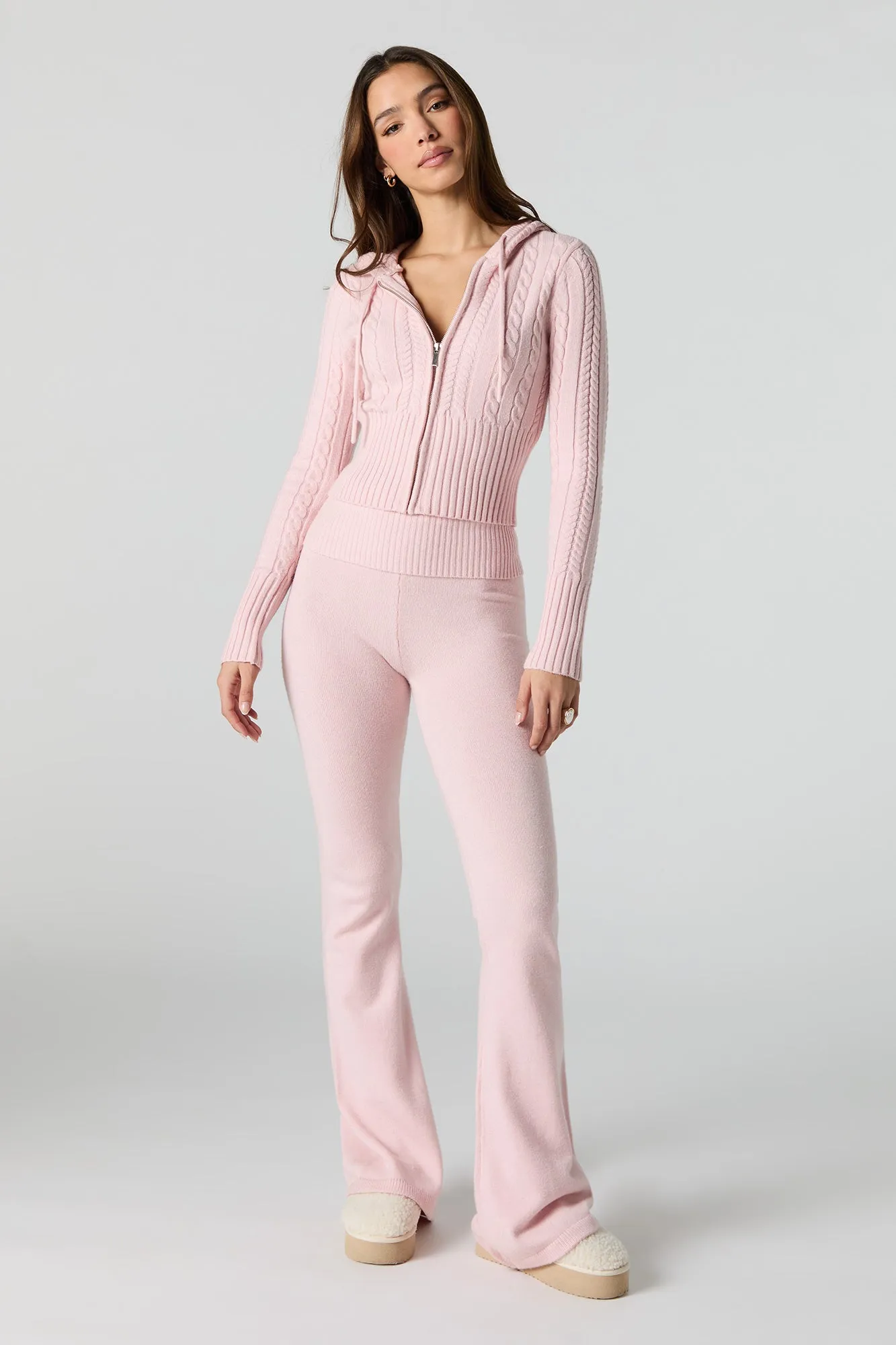 Foldover Waist Flare Knit Pant sold by Urban Planet product image thumbnail 3