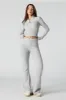 Pantalon en tricot à jambe évasée avec taille pliée sold by Urban Planet